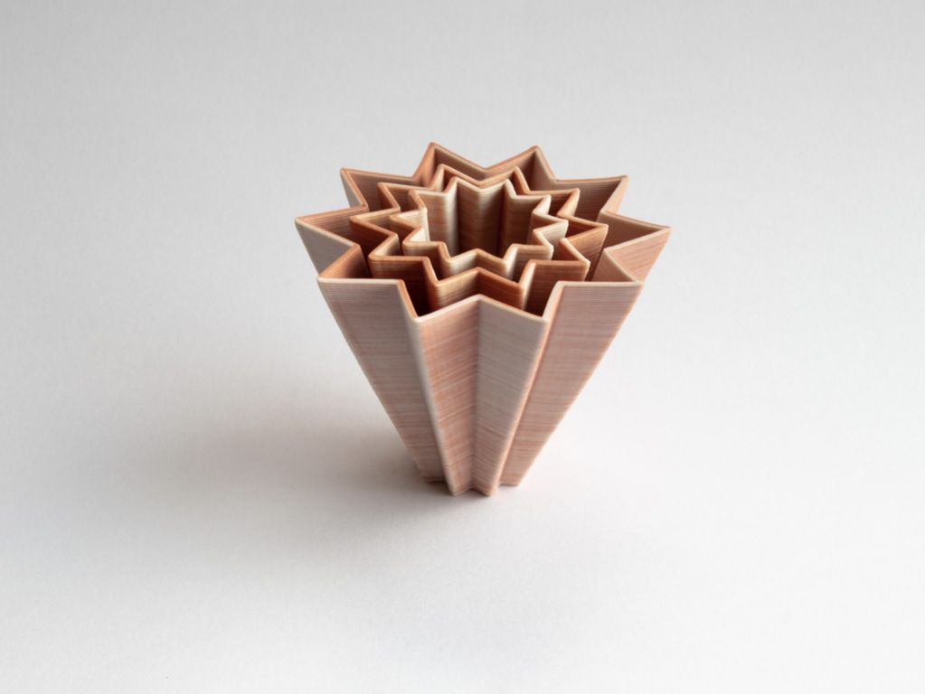 nesting diamond bowls, red porcelain