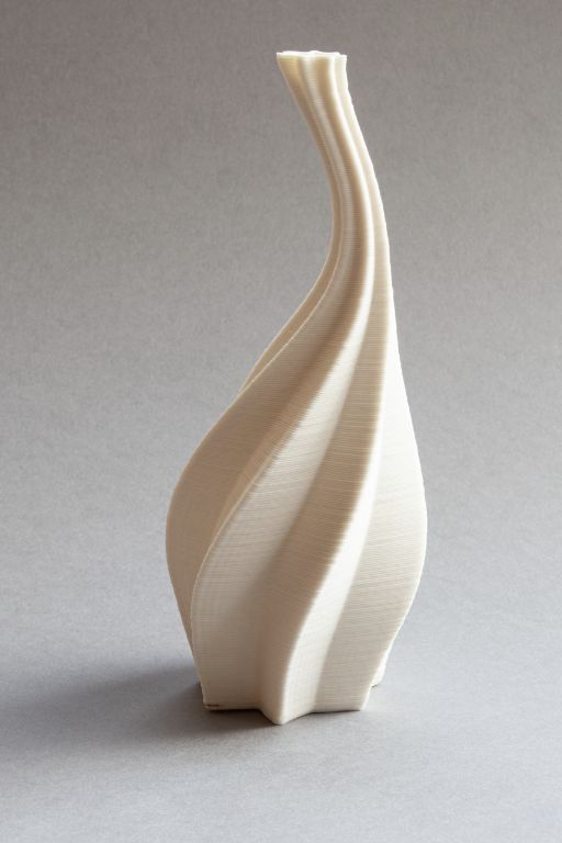 Long-necked gourd, white porcelain
